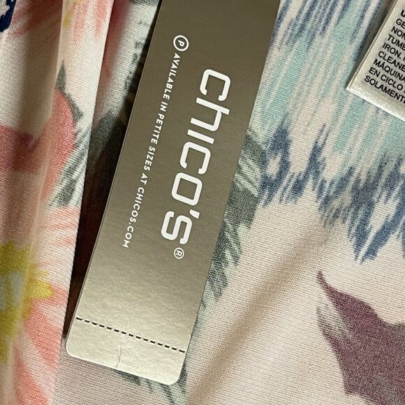 NWT Chico's Floral Wrap/jacket Kimono 1 (Med 8) - Picture 9 of 9